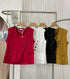MATINEE Sleeveless Asymmetrical Buttons Vest
